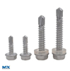 Hexagon Head Drilling Screws with Tapping Screw Thread with Collar