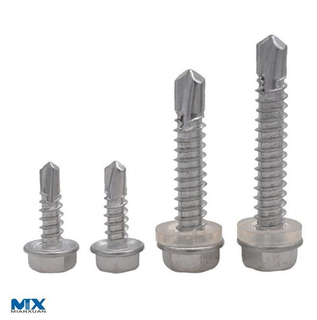 Hexagon Head Drilling Screws with Tapping Screw Thread with Collar