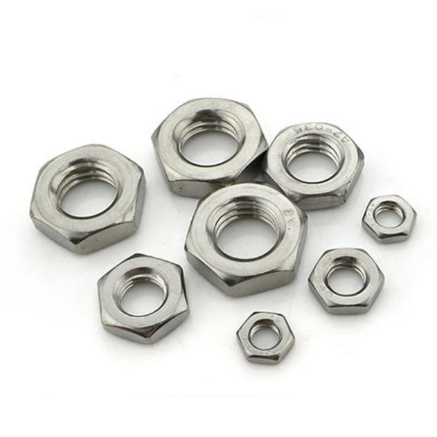 DIN Standard Stainless Steel Hex Thin Nuts