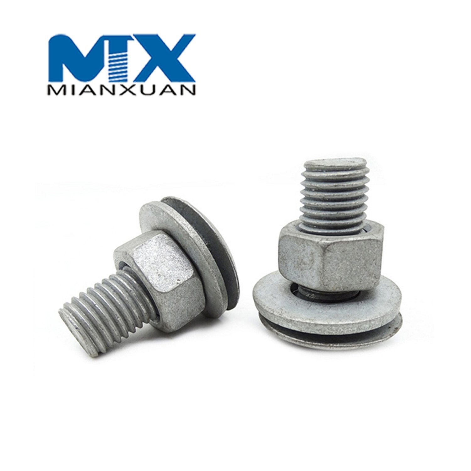 Galvanized Carbon Steel Oval Head Bolt for Highway Fences