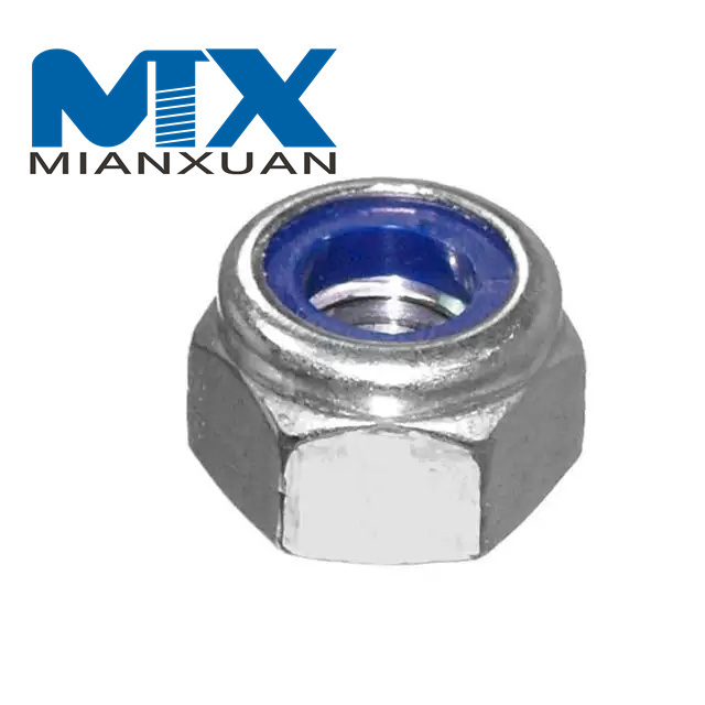 Hot Selling DIN985 Nylon Self-Locking Nut Anti-Slip Hex Nut
