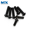 Metric 10.9 Grade M2-M16 Black Oxide Round Hexagon Socket Cap Button Head Screw ISO7380-1