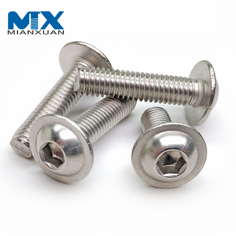 Stainless Steel Hexagon Socket Button Head Screws with Collar ISO7380-2