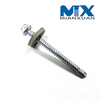 Bi-Metal Self Drilling Screws Hex HD (SS304+CS) Hardened, EPDM Wasger
