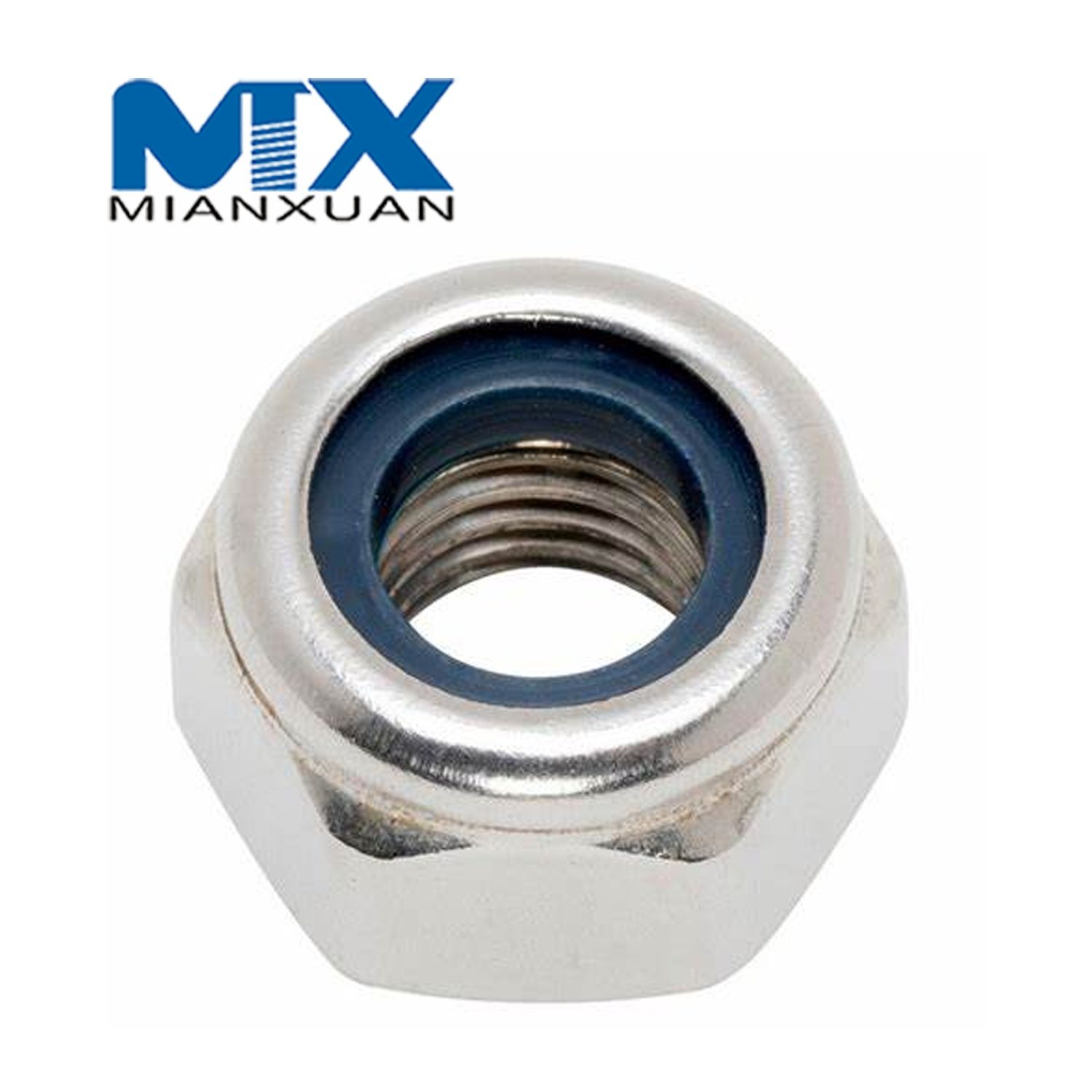 DIN985 Hex Nylon Insert Nut Self Lock Nut DIN 985 Carbon Steel 4.8 8.8 10.9 12.9 M12 M14 M16 M20 HDG Hot DIP Galvanized