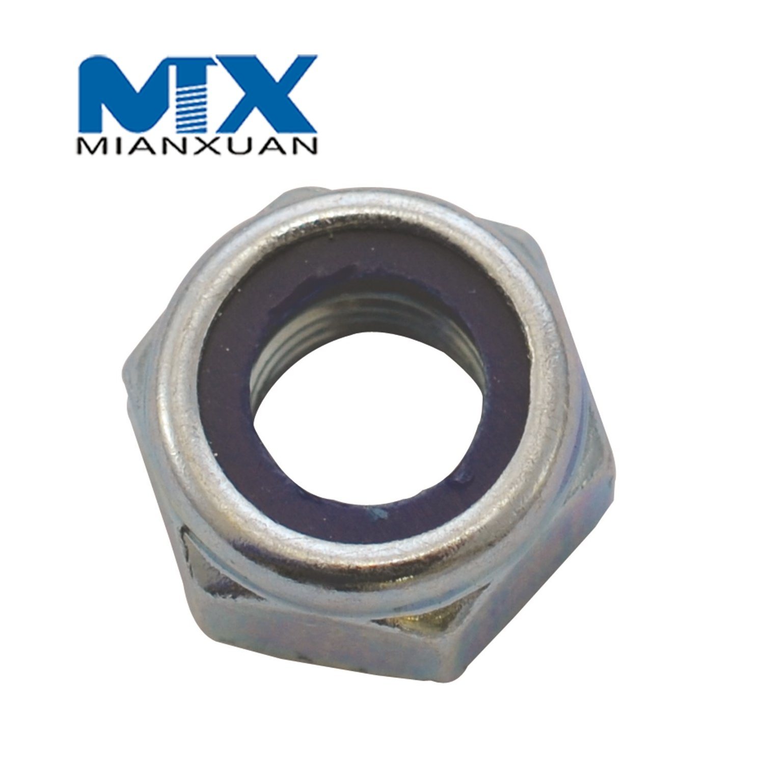 DIN985 Hex Nylon Insert Nut Self Lock Nut DIN 985 Carbon Steel 4.8 8.8 10.9 12.9 M24 M30 M36 M42 M48 HDG Hot DIP Galvanized