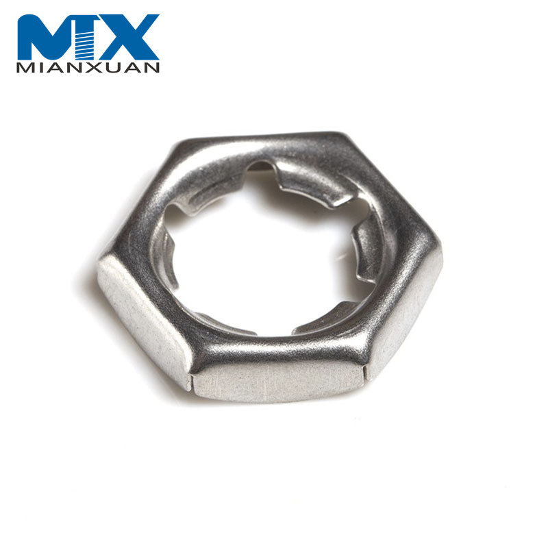 M24 M27 M30 Carbon Steel Zinc Plated Self-Locking Counter Nuts DIN7967