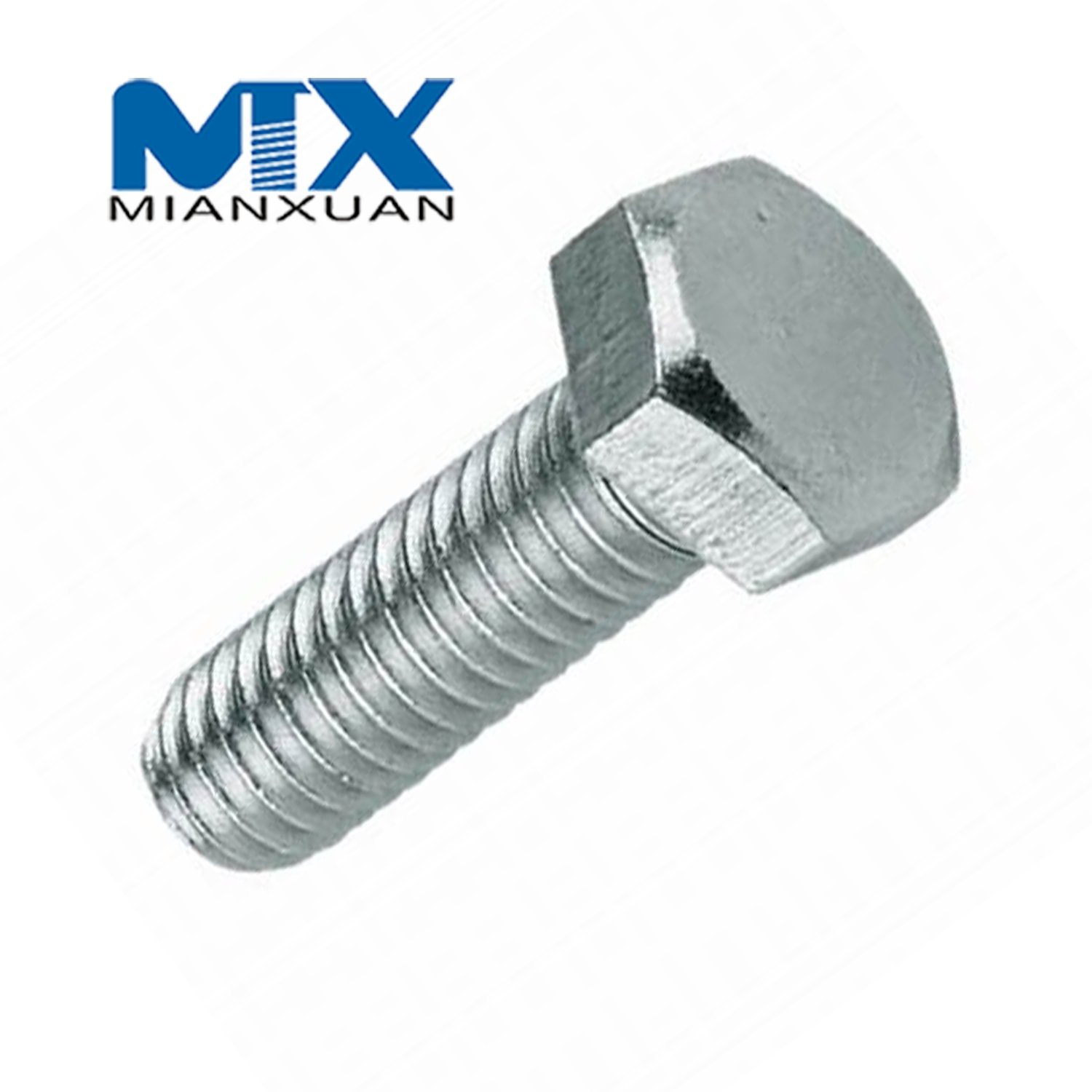 Carbon Steel Galvanized Gr4.8 Fasteners DIN933 DIN 931 DIN 601 Titanium Hexagon Head Cap Screw Nuts and Hex Bolts