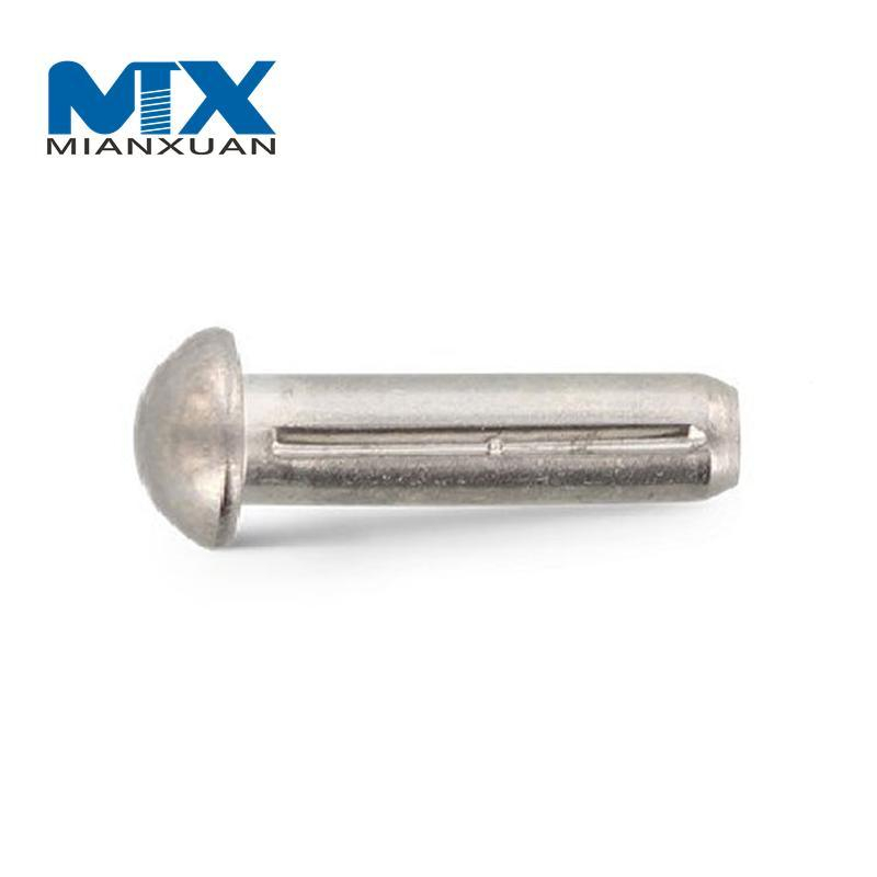 DIN1476 ISO8746 Galvanized Steel Round Head Grooved Pin