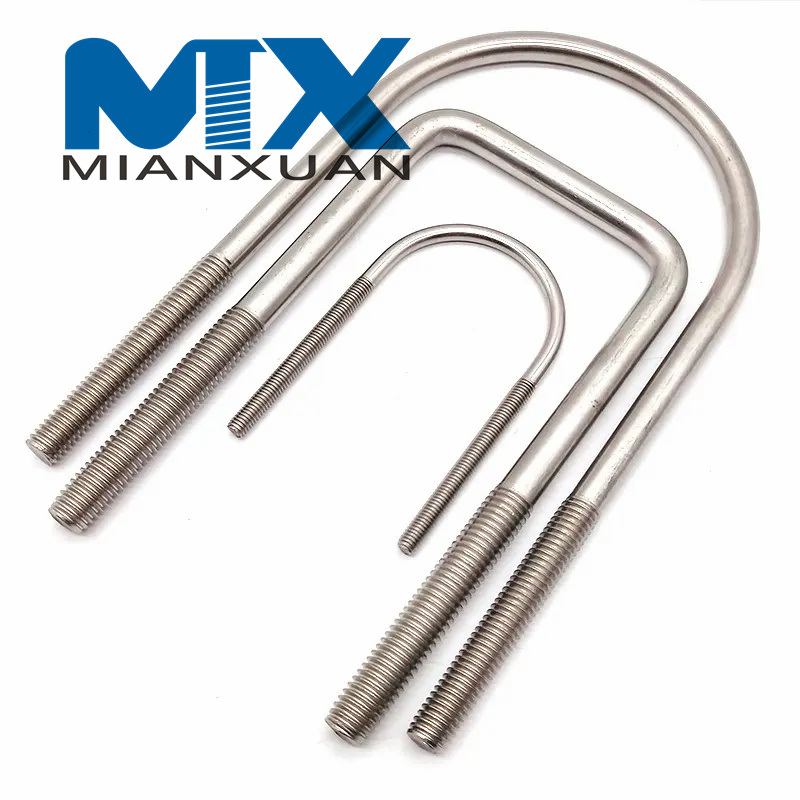 High Strength Hardness Stainless Steel M8 Square U Bolt