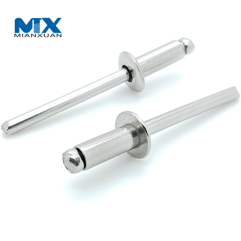 Custom China Factory Open Type Flat Head Aluminium Pop Blind Rivets