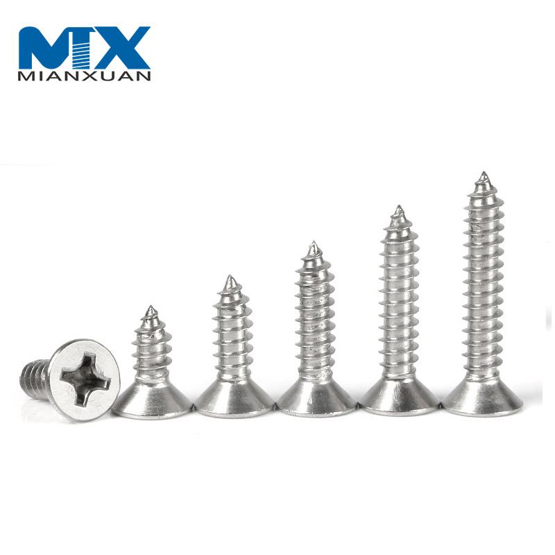 DIN7982 SUS304 SUS316 Stainless Steel Cross Pan Head Machine Screw