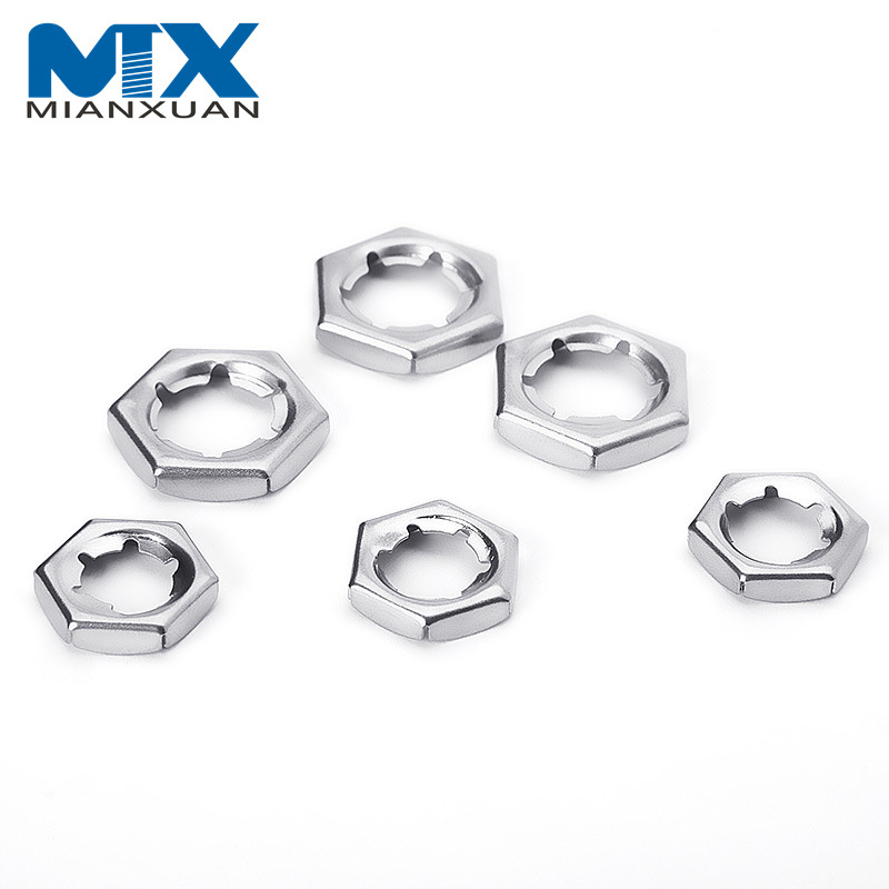 M24 M27 M30 Carbon Steel Zinc Plated Self-Locking Counter Nuts DIN7967