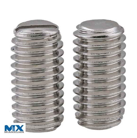 Slotted Set Screws with Flat Point