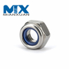 Hexagonal Stainless Steel Nut Thickened Nylon Lock Nut Nylock Nut