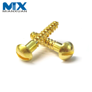 High Quality D2.5-D6.0 Thread Carbon Steel Oval Head Slotted Wood Screw DIN95