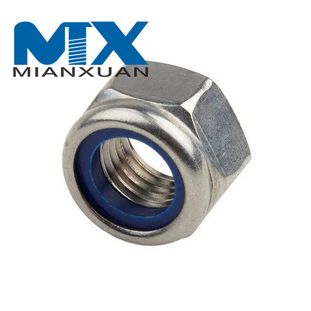 Hot Selling DIN985 Nylon Self-Locking Nut Anti-Slip Hex Nut