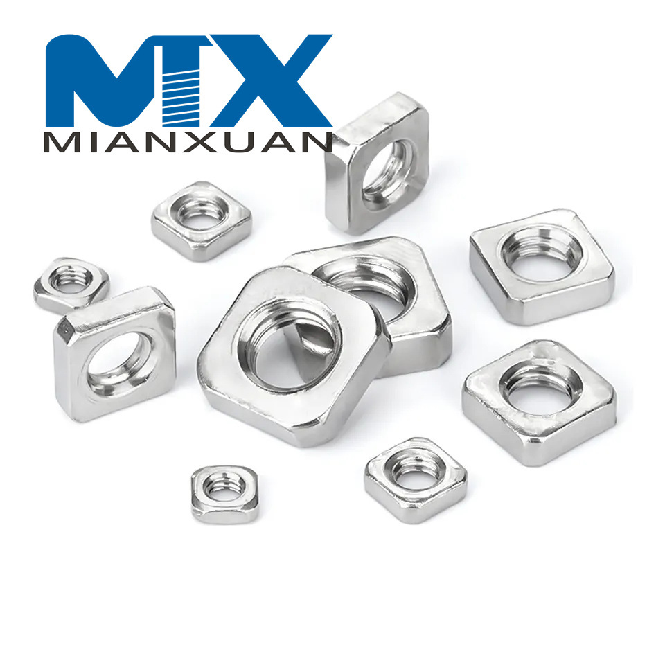 High Quality Custom Hex Nut DIN557 Stainless Steel 304 Square Nut