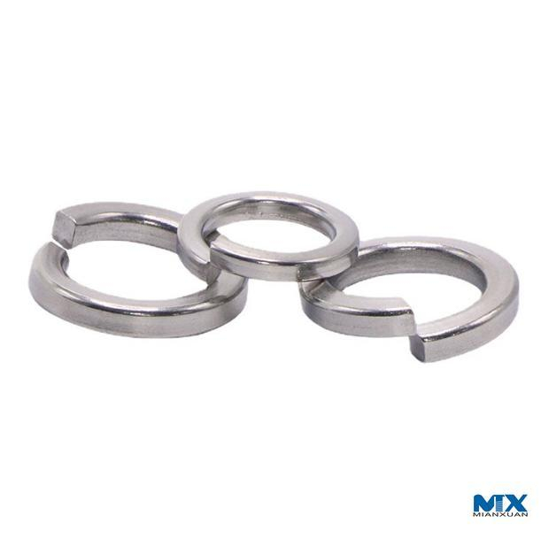 Spring Lock Washers with Square Ends for Cheese Head Screws