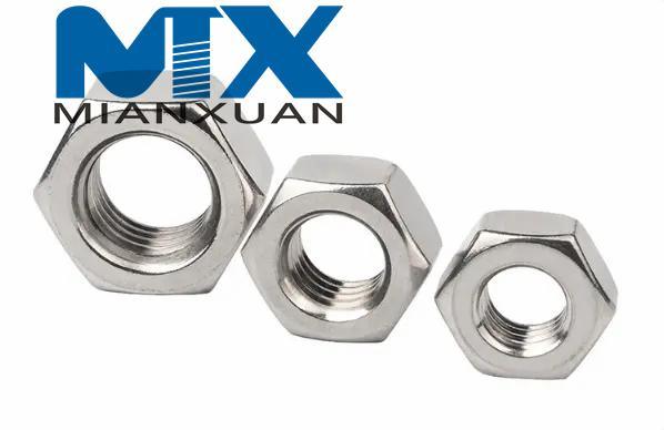Stainless Steel A2 A4 SS304 SS316 Hex Nut