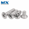 SS304 DIN966 Raised Countersunk Head Screws with Cross Recess