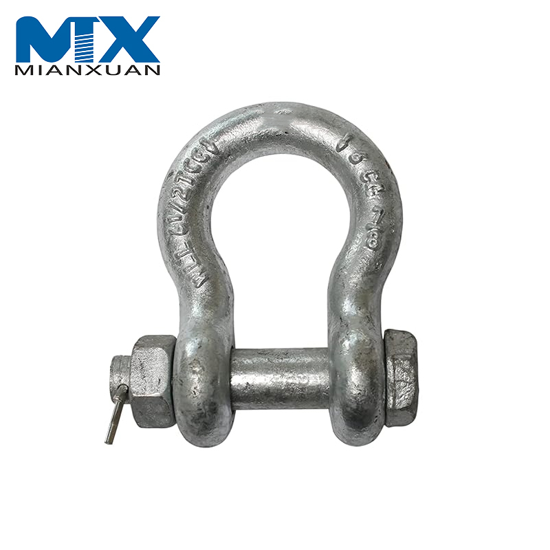 Hot Dipped Drop Forged Galvanized Steel Bolt and Nut Anchor Shackle