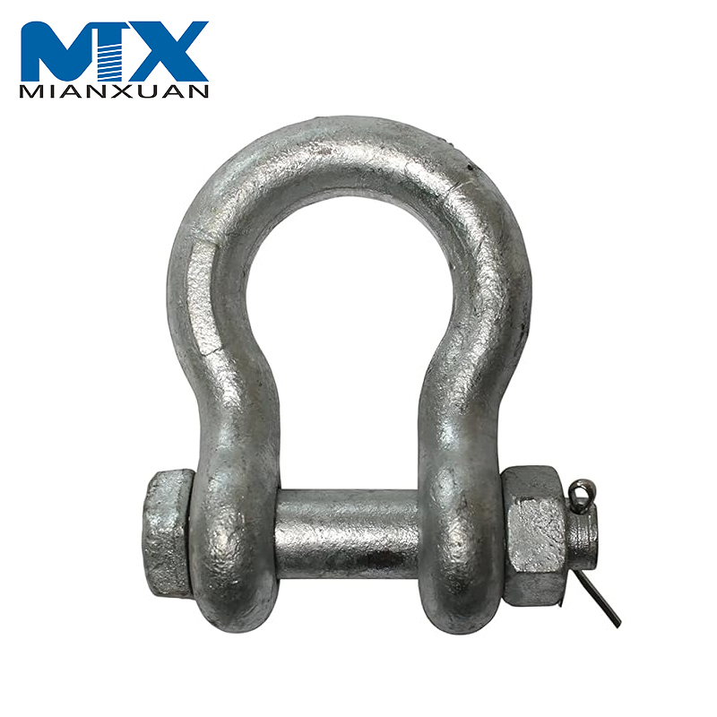 Hot Dipped Drop Forged Galvanized Steel Bolt and Nut Anchor Shackle