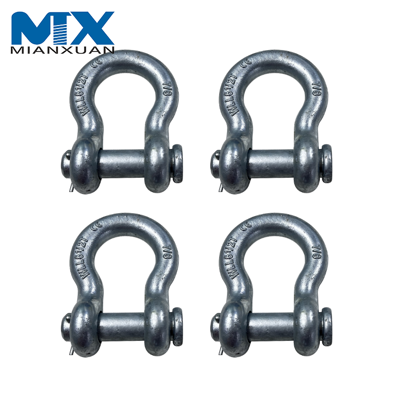 Hot Dipped Drop Forged Galvanized Steel Bolt and Nut Anchor Shackle