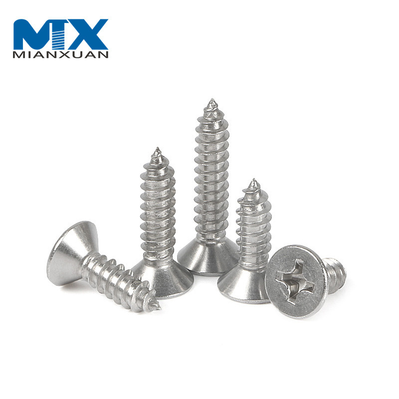  Head Self-Tapping Screws Cross Screw Black Pan Washer Recessed Tapping