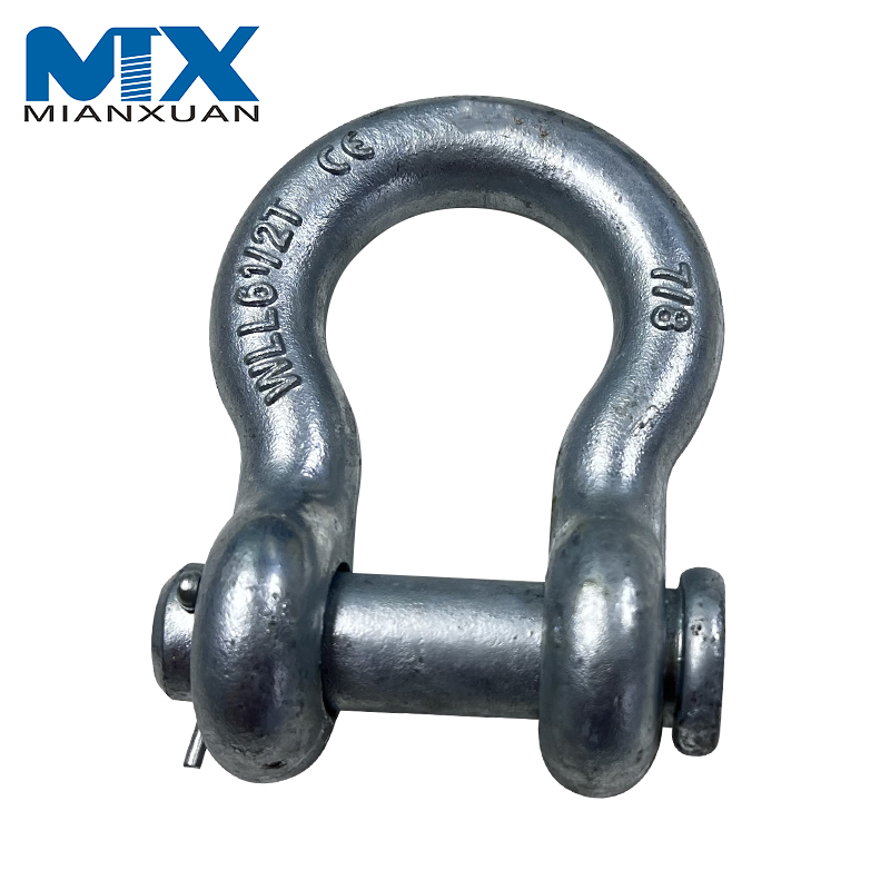 Hot Dipped Drop Forged Galvanized Steel Bolt and Nut Anchor Shackle