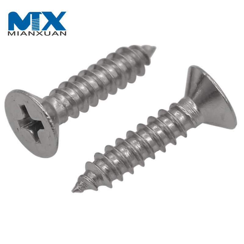  Head Self-Tapping Screws Cross Screw Black Pan Washer Recessed Tapping